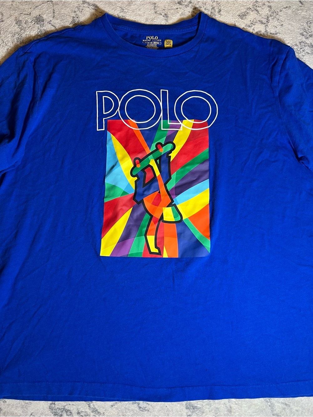 Polo by Ralph Lauren Bright Royal Blue Short Sleeve Graphic Tee
